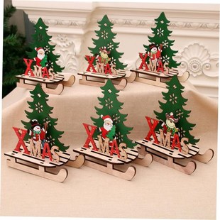car Chriastmas sleigh decoration puzzle DIY