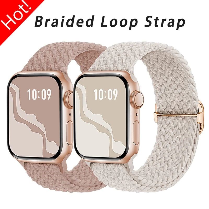 Braided Loop Strap Forr Apple watch Ultra 2 Band 49mm 44mm 4