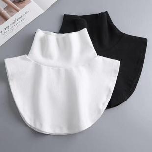 假领子女纯棉低领内搭秋冬保暖韩版休闲白色配卫衣毛衣假衣领女