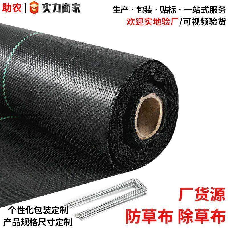 园艺果树透水透气农用果园黑色除草地布地膜防草布防草布透水透气