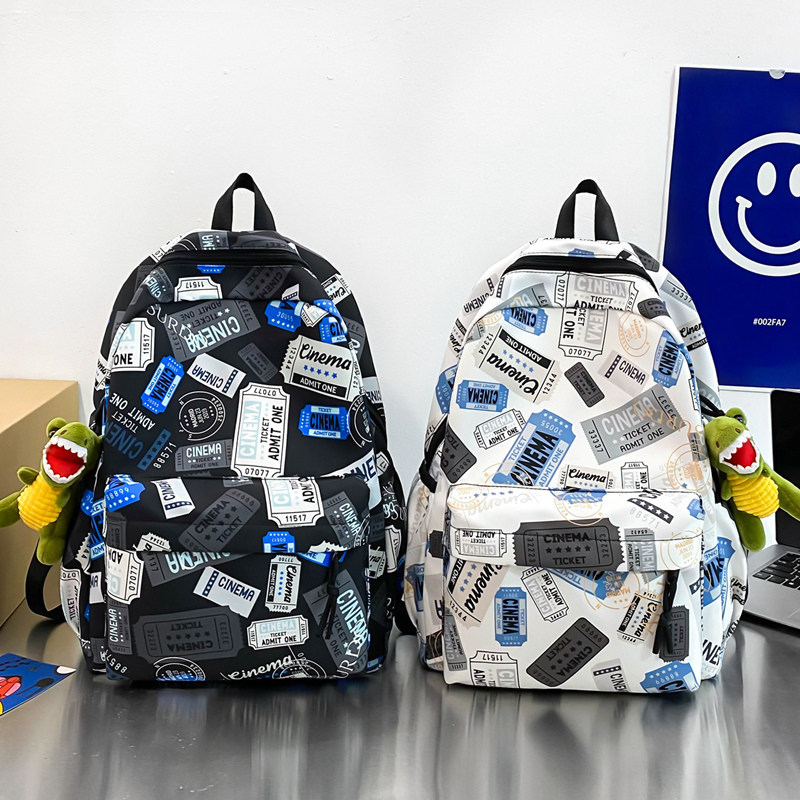 潮酷儿童书包男小学生男童2023新款轻便背包中学生休闲旅行双肩包