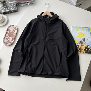 连帽薄款 防泼水男士 皮肤衣防晒运动夹克外套 清凉透气 机能冰丝