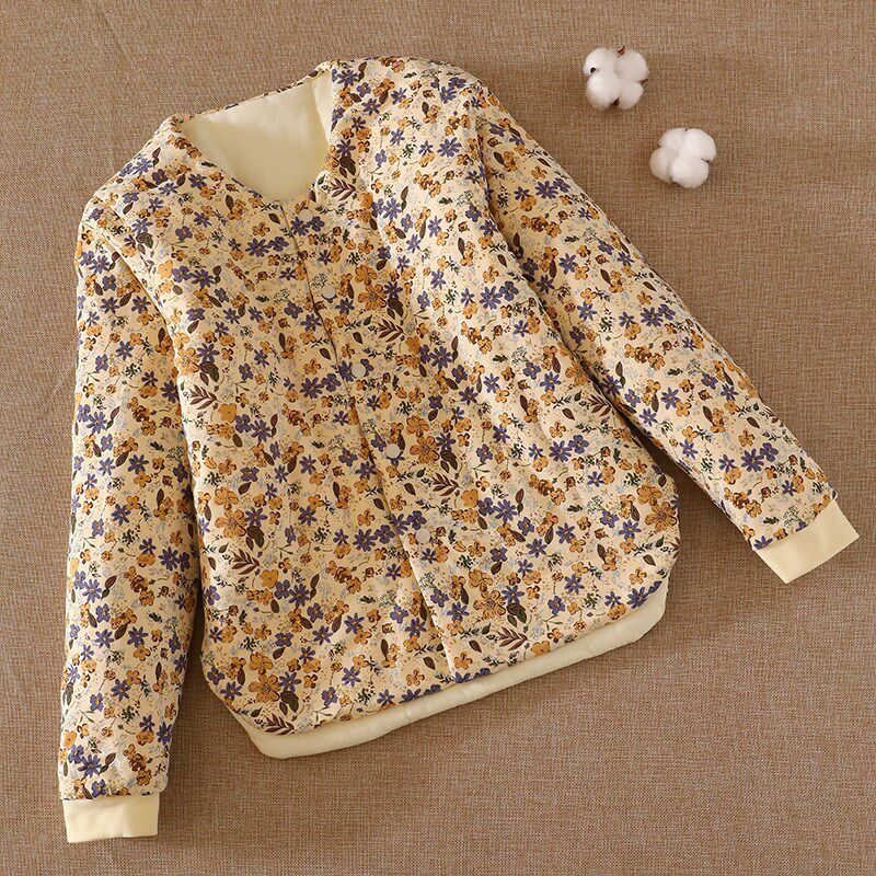 女士棉花内胆小棉袄 贴身薄款保暖棉服 修身内穿打底棉衣秋冬