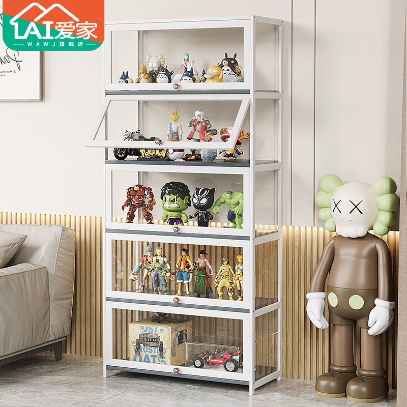 乐积木高手办展示柜酒柜仿玻璃商用模型陈列柜亚克力置物收纳柜子