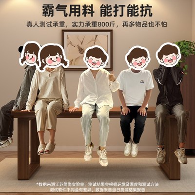 优选木客厅大长书桌阅读学习桌家用双人办公桌P去客厅化桌子工作.