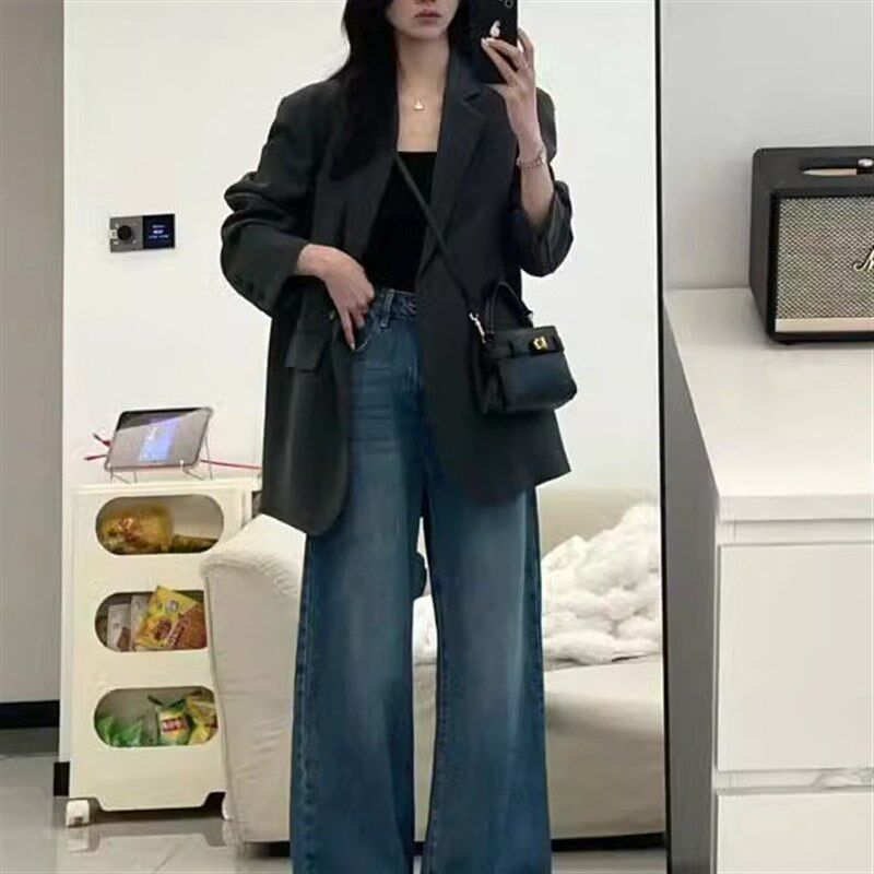 西装外套女2025春秋新款韩系休闲小个子高级感气质穿搭西服上衣