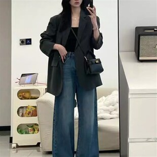 西装外套女2025春秋新款韩系休闲小个子高级感气质穿搭西服上衣