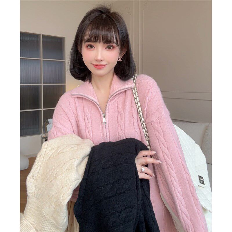【糯米甜酒】娜娜的孕期穿搭孕妇装秋冬新可哺乳中长款毛衣连衣裙