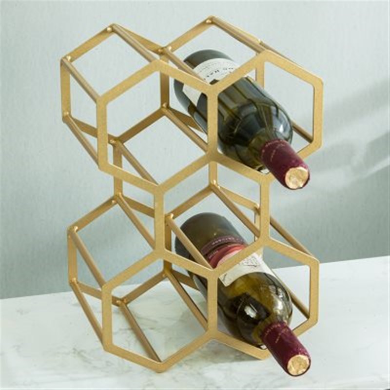 不锈钢简约红酒架葡萄酒瓶架摆件创意展示架酒瓶架家用欧式装饰品