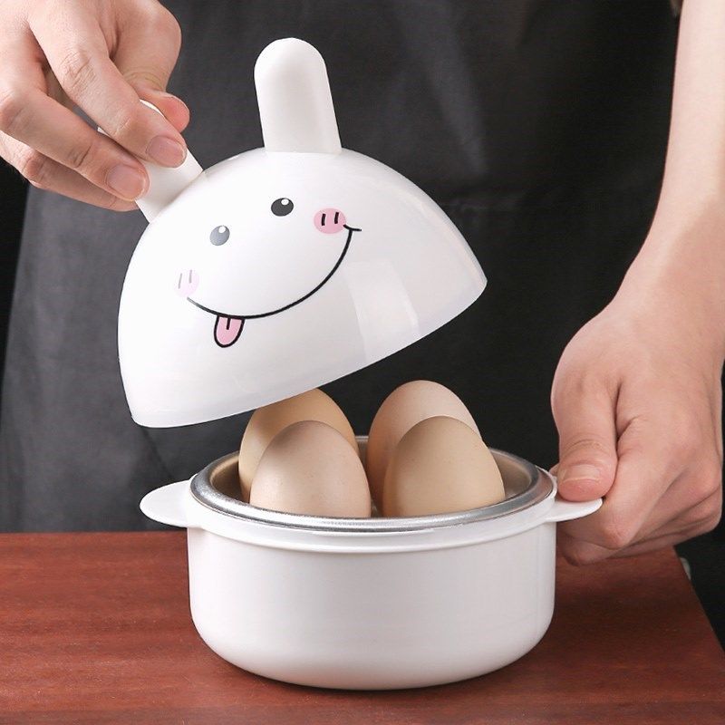 煮蛋神器微波炉专用快速鸡蛋煮熟工具蒸格儿童早餐家用小型蒸蛋器