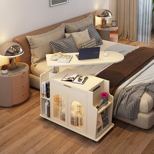 实木床头小边几侧边柜轻奢高级感床边桌长方形置物桌卧室小茶几