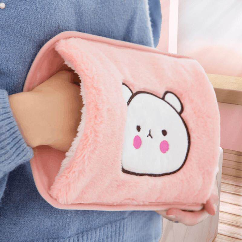 热水袋充电防爆暖水袋电暖宝宝已注水毛绒可爱女生暖宫暖手宝热宝