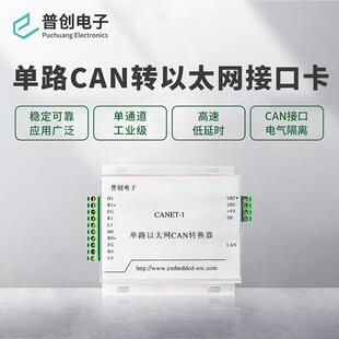 CANET-I 单路智能CAN转以太网适配器(流量6500帧/S,兼容ZLG)