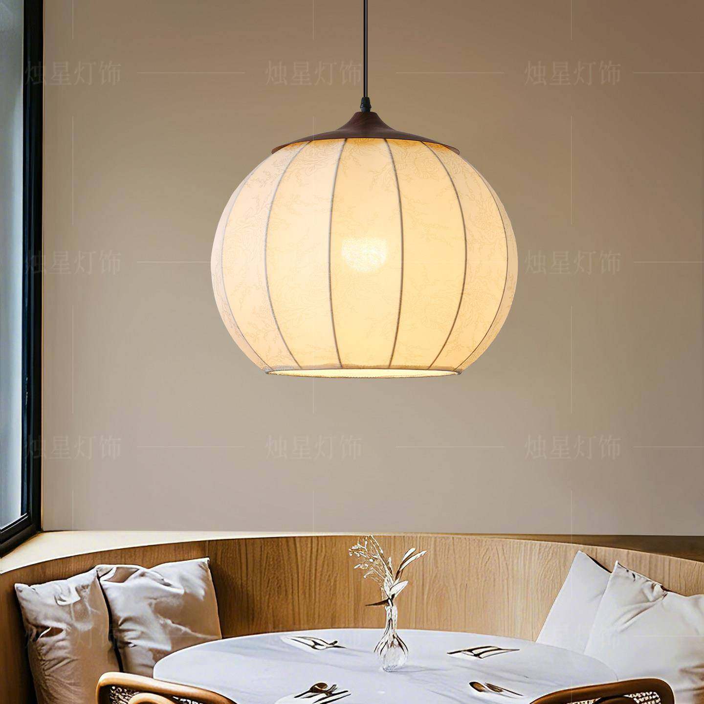 法式餐厅吊灯中古布艺卧室灯日式侘寂风实木复古书房茶室客厅灯具,家装灯饰光源,餐厅吊灯,淘宝优惠券,粉丝福利购,淘宝优惠卷
