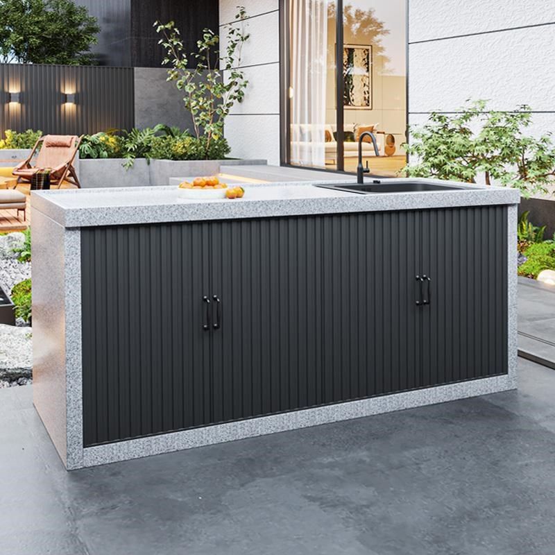 户外操作台大理石洗手台庭院花岗岩岛台阳台储物柜厨房花园洗菜盆