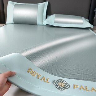 2025年夏季冰丝床单三件套单人双人家用单子被单床笠冰藤席子软席