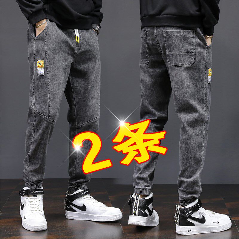 工作裤男纯棉耐磨宽松电焊防烫牛仔裤干活劳保工作服大码工装裤子