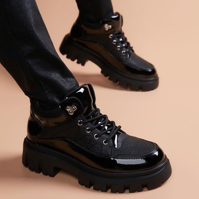 马丁靴短靴男款2025夏季新款厚底短筒工装靴英伦爆款真皮潮男靴子