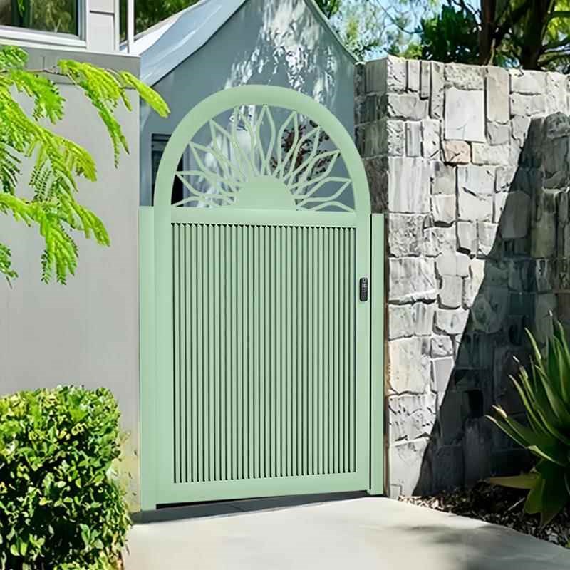 铝合金庭院大门别墅双开门农村自建房院子大门不锈钢花园门铁艺