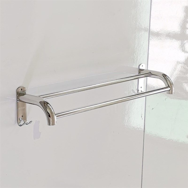 304不锈钢单杆双杆 浴室毛巾杆 卫生间免打孔毛巾挂毛巾架浴巾架