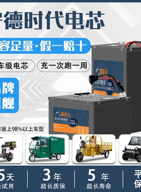 禧亚达外卖电动车锂电池48V60V大容量户外三轮车72v磷酸铁锂电瓶
