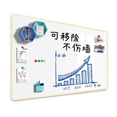 可移除不伤墙白板墙贴磁性家用儿童涂鸦黑板墙贴纸可擦写办公教学