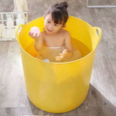 大号脏衣篮软桶创意儿童卧室日式新款洗澡桶通用家庭用手提篮