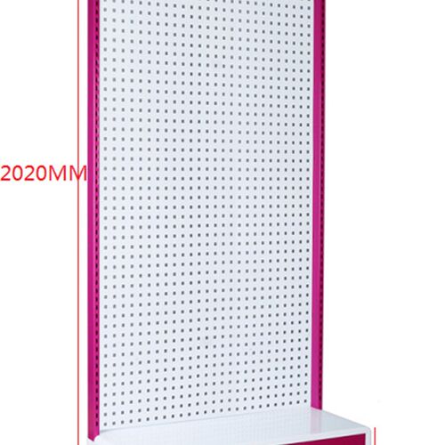 单面靠墙洞洞板柜架88x200多孔柜架/88x220三角弧形灯箱