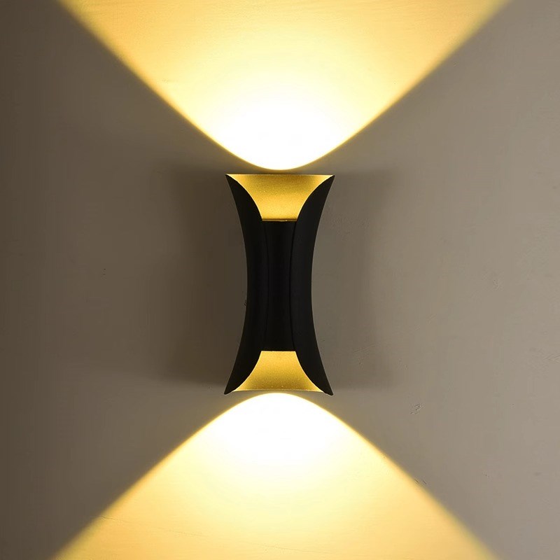 led户外防水外墙壁灯室外别墅庭院上下洗墙射灯柱子过道阳台墙灯