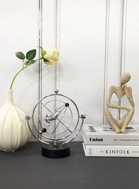 样板间书b房书柜创意工艺品玄关装饰摆件假书道具抽象人物家居软