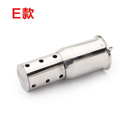 厂家供应摩托车改装配件长触煤蜂窝消声器调音消声器51mm通用配件