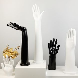 服装店陈列橱窗展示架手模道具摆件假手模型哑铃运动骑行手套器械