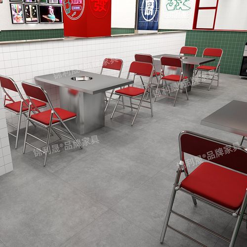 定制烤肉桌子无烟不锈钢火锅桌子电磁炉一体商用烧烤串串桌椅组合