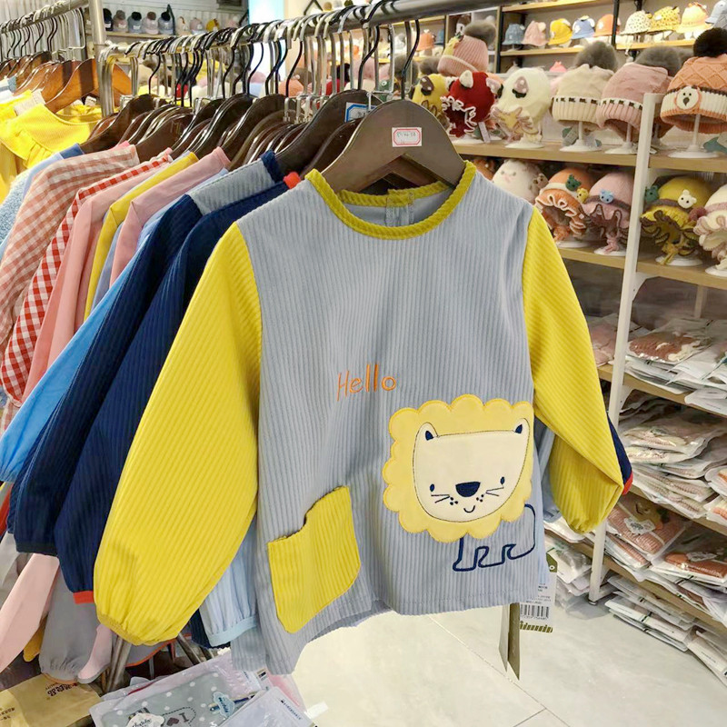 秋冬男女儿童卡通罩衣幼儿园吃饭兜防脏防水外穿宝宝灯心绒反穿衣,童装/婴儿装/亲子装,反穿衣/罩衣,淘宝优惠券,粉丝福利购,淘宝优惠卷