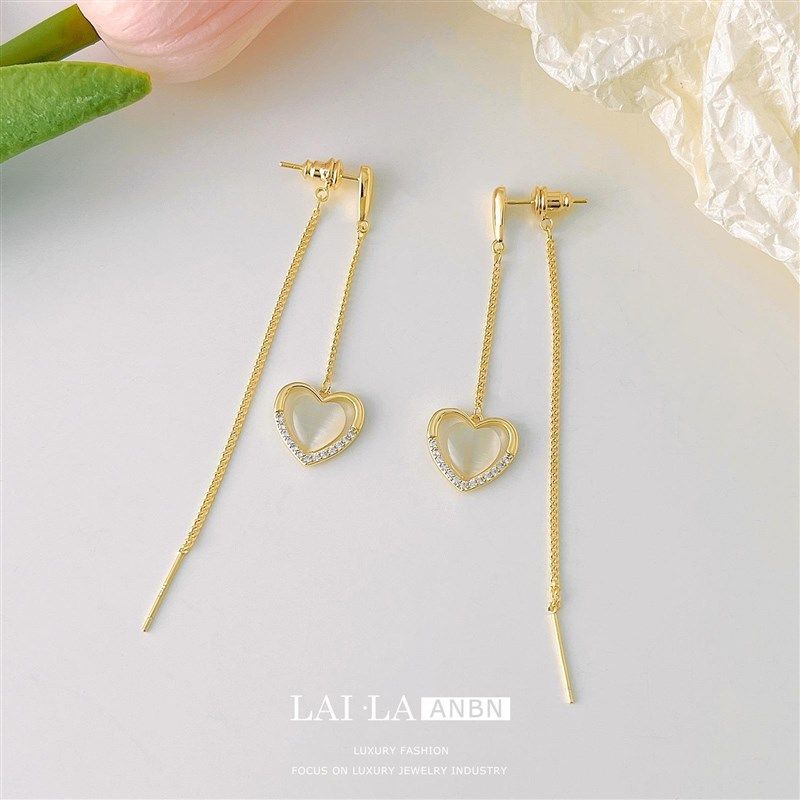 月光心事爱心流苏耳线气质蚊香盘耳夹无耳洞女耳饰耳环显脸小,饰品/流行首饰/时尚饰品新,耳夹,淘宝优惠券,粉丝福利购,淘宝优惠卷