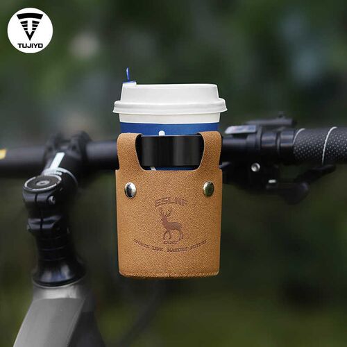 登山自行车水杯支架小布折叠车覆古奶茶杯K托架咖啡杯架车把水壶