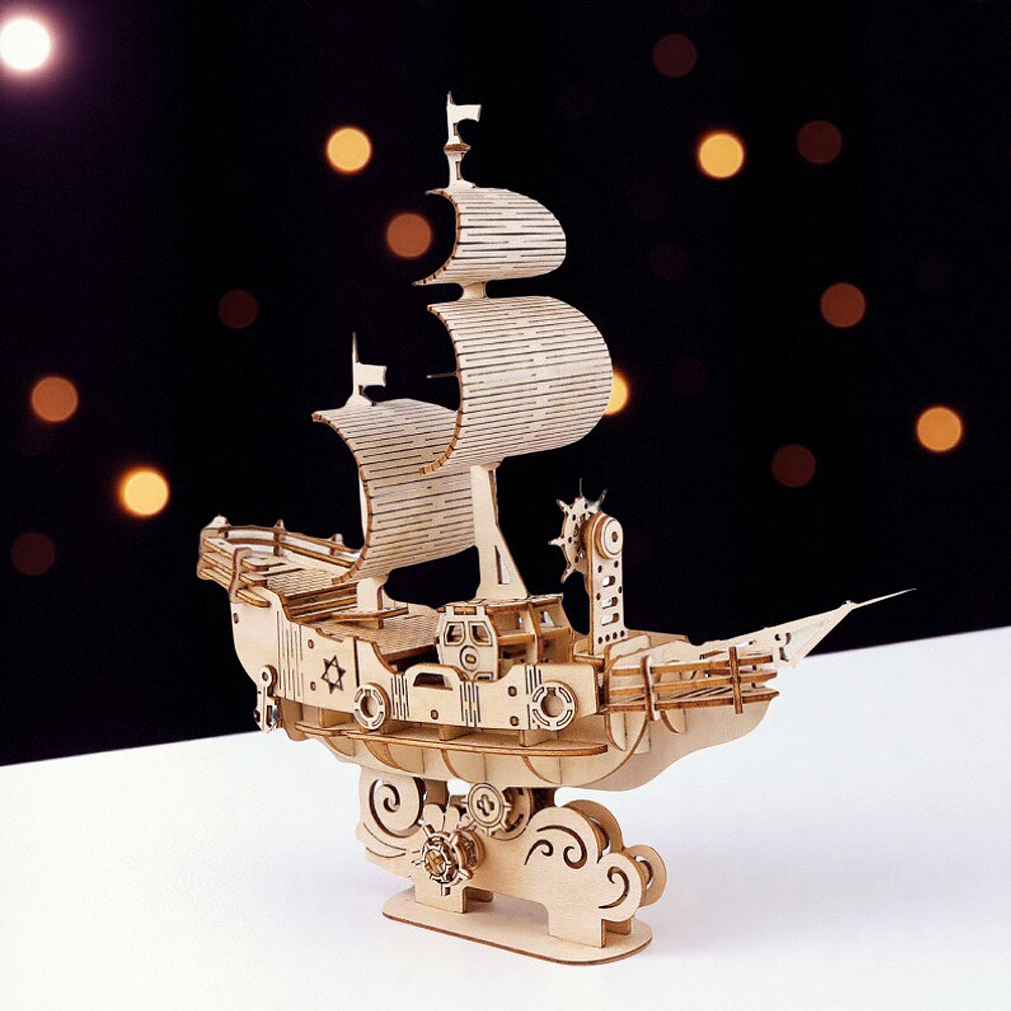 手工diy海洋帆船3D立体拼图