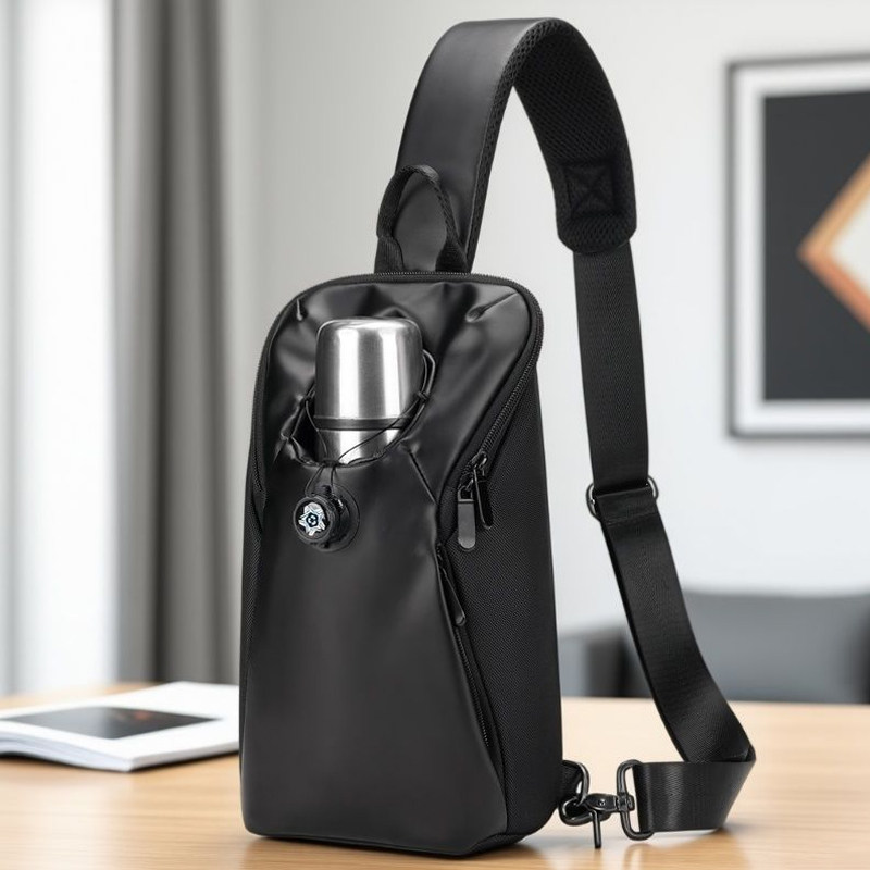 新款男士胸包单肩斜挎包胸前跨包多功能运动休闲骑行背包水壶包包,箱包皮具/热销女包/男包,胸包,淘宝优惠券,粉丝福利购,淘宝优惠卷