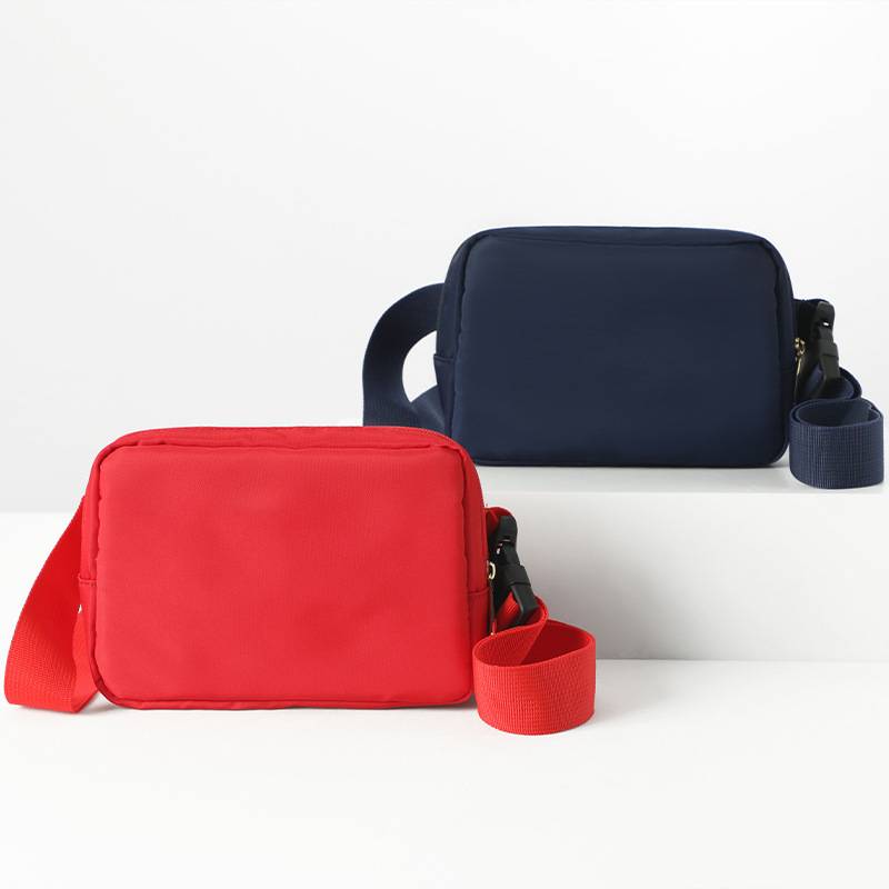 lulu腰包男女通用尼龙大容量运动单肩包零钱手机收纳斜挎包时尚