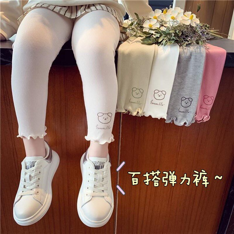 女童打底裤2021春夏新款百搭弹力裤女宝宝外穿紧身裤子洋气夏装薄