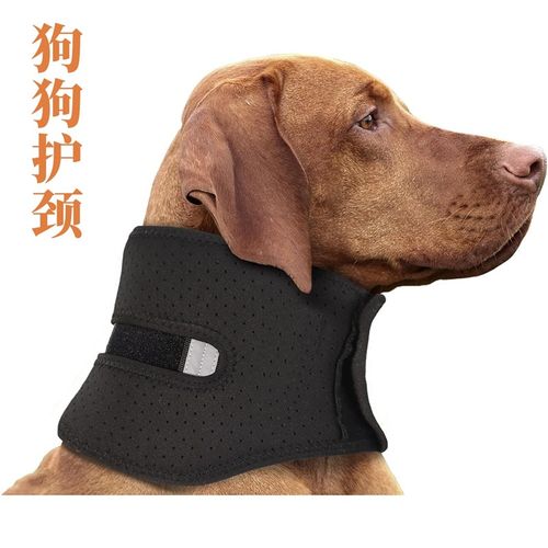 宠物护颈狗脖圈狗脖子支架项圈术后防止扭伤头套透气狗狗颈托支撑