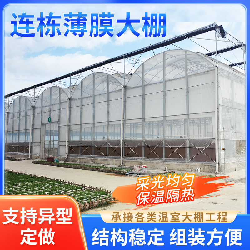 连体大棚花卉薄膜温室连