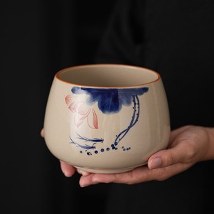 草木灰建水茶道配件工具家用陶瓷茶杯茶洗茶渣缸储茶叶茶水废水缸