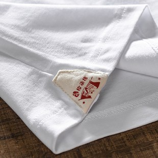 250斤6XL 国棉超大码 上纺拾柒棉纯棉长袖 T恤男新疆长绒棉花打底衫