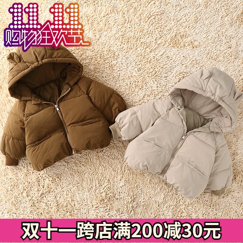 2023新款婴儿棉衣冬季加厚保暖男女宝宝棉服连帽秋冬韩版儿童外套