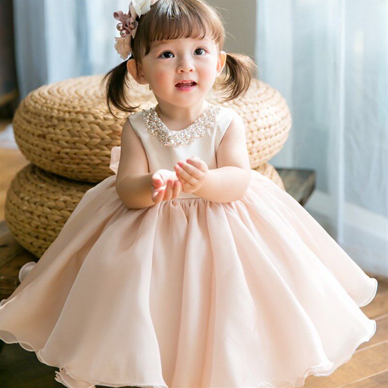 儿童礼服裙公主裙小花童宝宝婚纱裙蓬蓬裙钢琴演出晚礼服生日秋冬