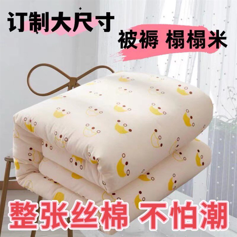 定做大尺寸定制异型大豆丝棉被褥垫抗菌防潮大高个夏凉被芯榻榻米
