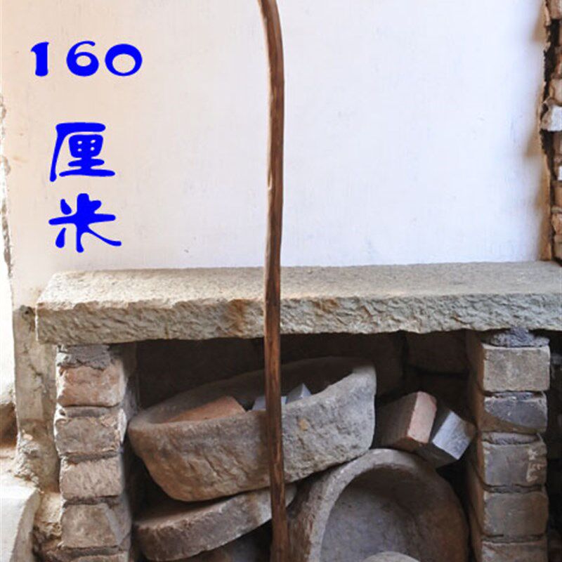 天台山老料继漆i木雕龙头拐杖 已存放10余年开裂了 但依然结实耐