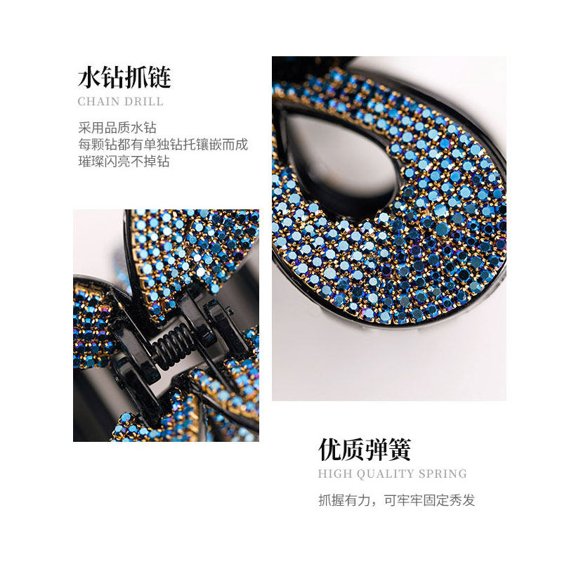 水钻发抓后脑勺发夹韩版时尚抓夹大号抓子盘发发卡头饰成人发饰女