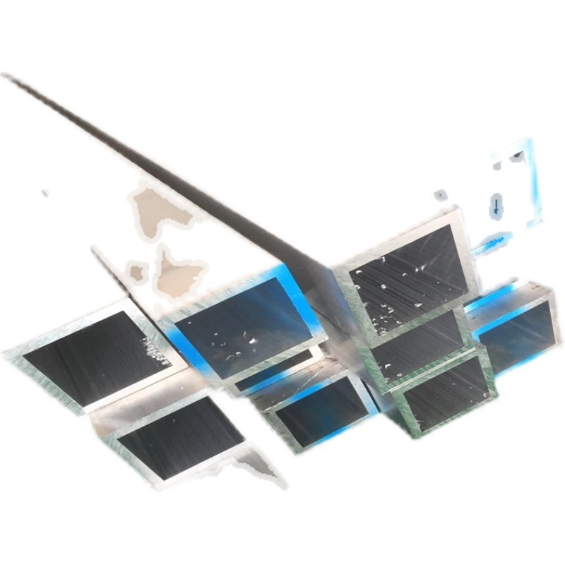 铝合金方管型材矩形管四方隔断铝管凉亭葡萄酒格栅铝扁通可定做